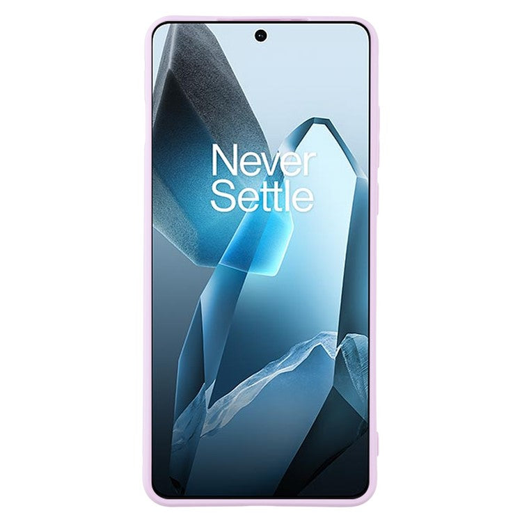 For OnePlus 13 Case Precise Cutouts Straight Edge TPU Shockproof Phone Cover - Purple