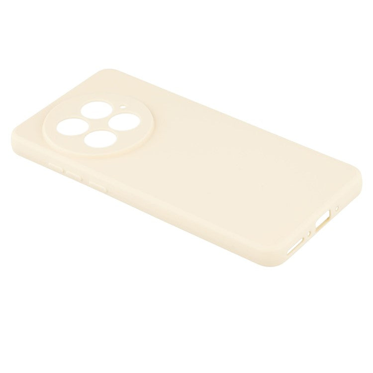 For OnePlus 13 Case Precise Cutouts Straight Edge TPU Shockproof Phone Cover - White