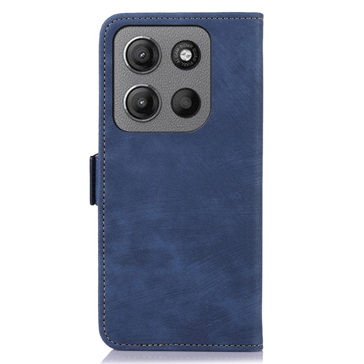 ABEEL For Motorola Moto G15 4G / G05 4G Wallet Phone Case Retro Leather Flip Cover with Stand - Blue