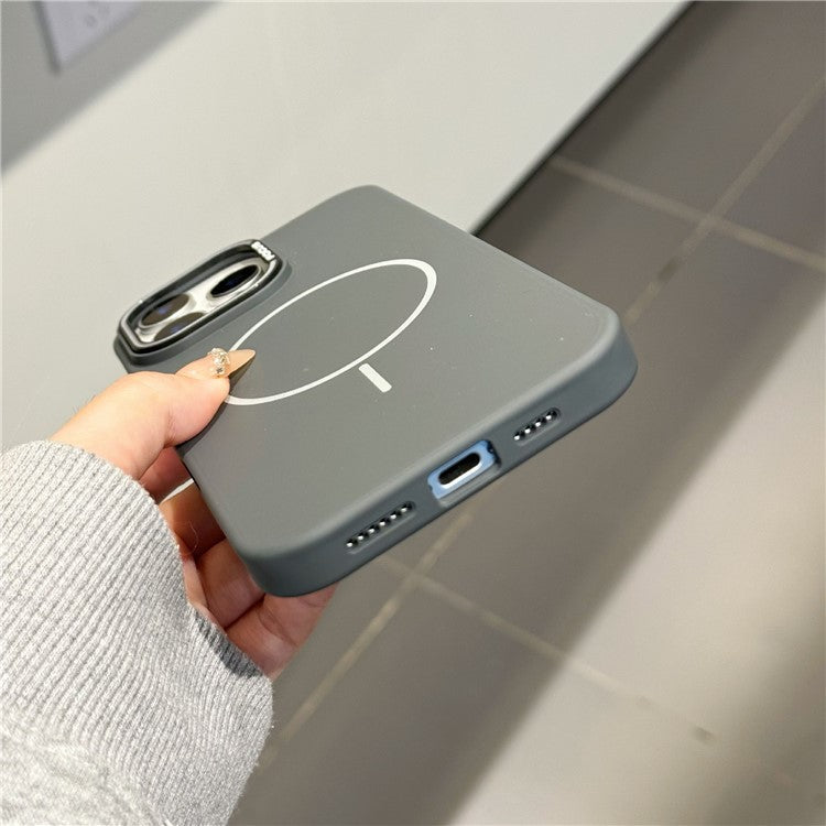 For iPhone 16 Pro Case Compatible with MagSafe Ultra Slim PC Phone Back Cover - Black