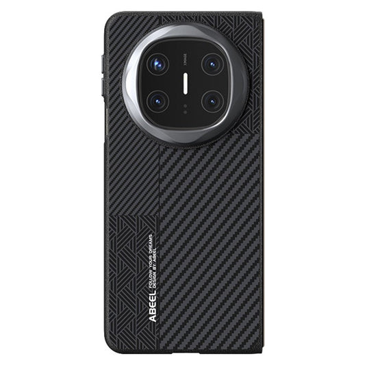 ABEEL For Huawei Mate X6 Case PC + Aluminum Alloy + PU Leather Phone Cover Compatible with MagSafe - Texture 1