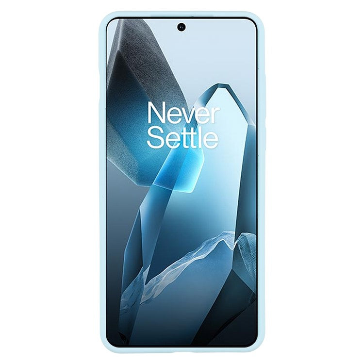 For OnePlus 13 Cell Phone Case Liquid Silicone Dropproof Cover - Baby Blue