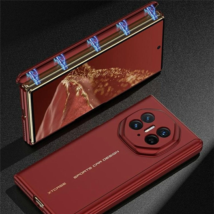 GKK For Huawei Mate XT Ultimate Case Skin Feel Ultra Thin Magnetic Hinge TPU Phone Back Cover - Black