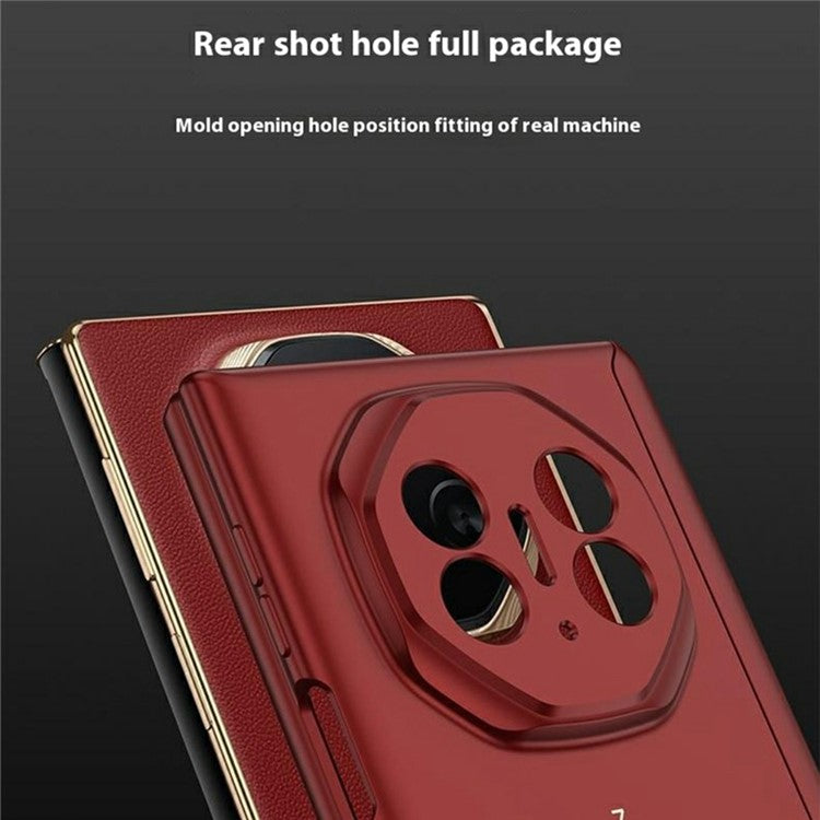 GKK For Huawei Mate XT Ultimate Case Skin Feel Ultra Thin Magnetic Hinge TPU Phone Back Cover - Black