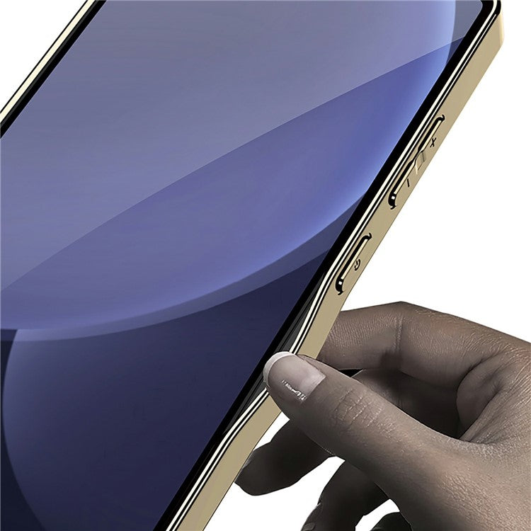 GKK For Samsung Galaxy S25 Ultra Case Electroplated TPU PC PU Phone Back Cover - Titanium Grey