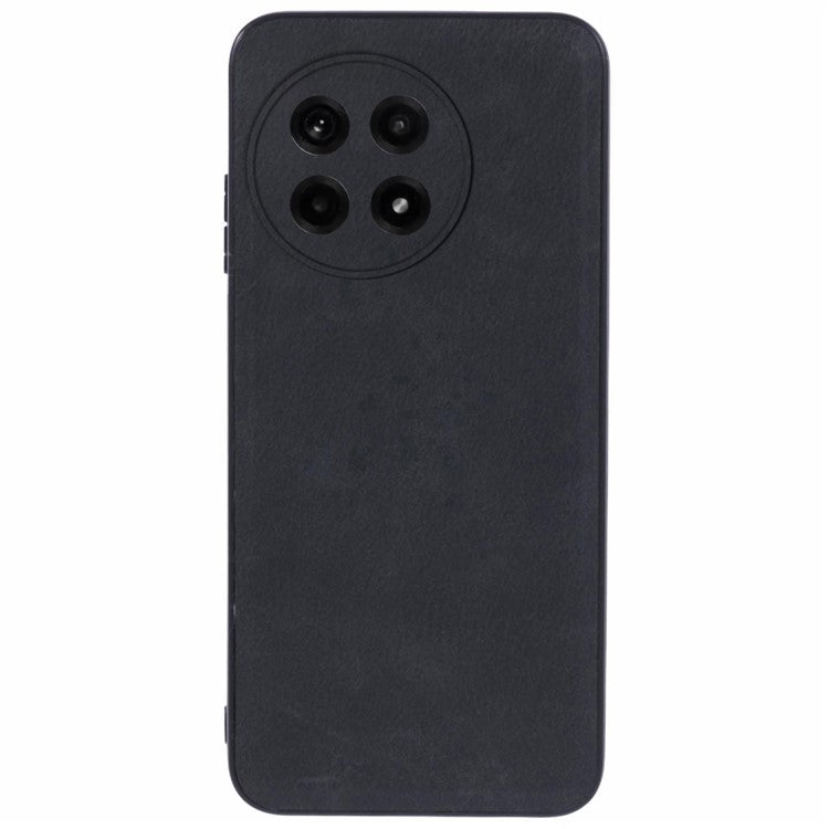 For OnePlus Ace 5 5G / Ace 5 Pro 5G Case Retro Leather Coated PC + TPU Phone Cover - Black