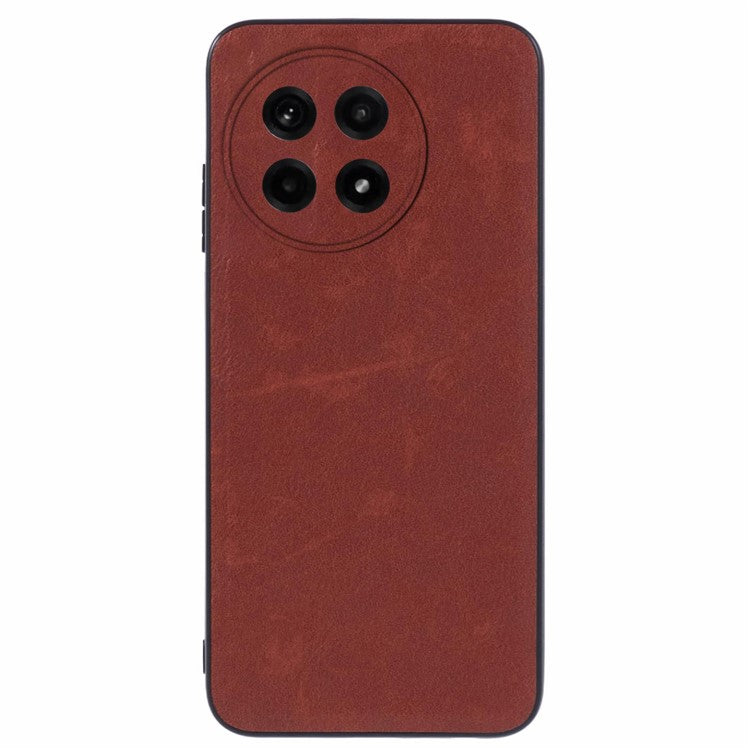 For OnePlus Ace 5 5G / Ace 5 Pro 5G Case Retro Leather Coated PC + TPU Phone Cover - Brown