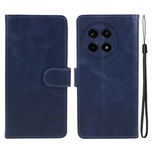 For OnePlus Ace 5 5G / Ace 5 Pro 5G Case PU Leather Wallet Protective Phone Cover Calf Texture - Blue