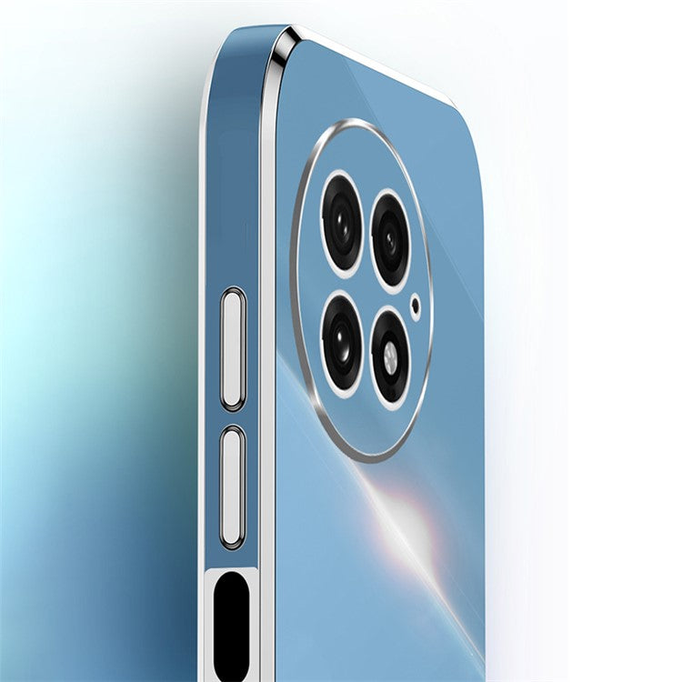 XINLI For OnePlus 13 Case Ring Kickstand Electroplating TPU Phone Cover - Black