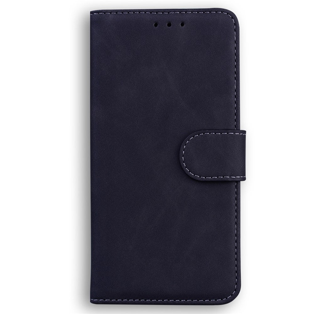 For Samsung Galaxy M13 4G Shockproof Wallet Mobile Phone Case PU Leather Magnetic Drop Protection Stand Phone Cover - Black