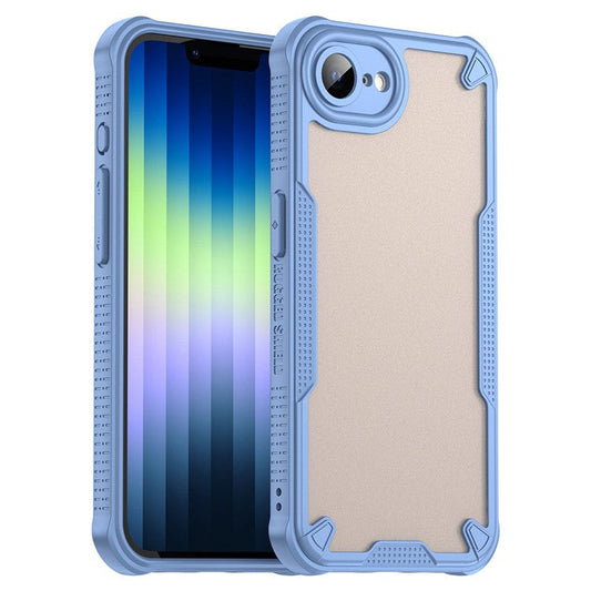 For iPhone SE (2025) Case Hybrid Frosted Phone Back Cover - Blue