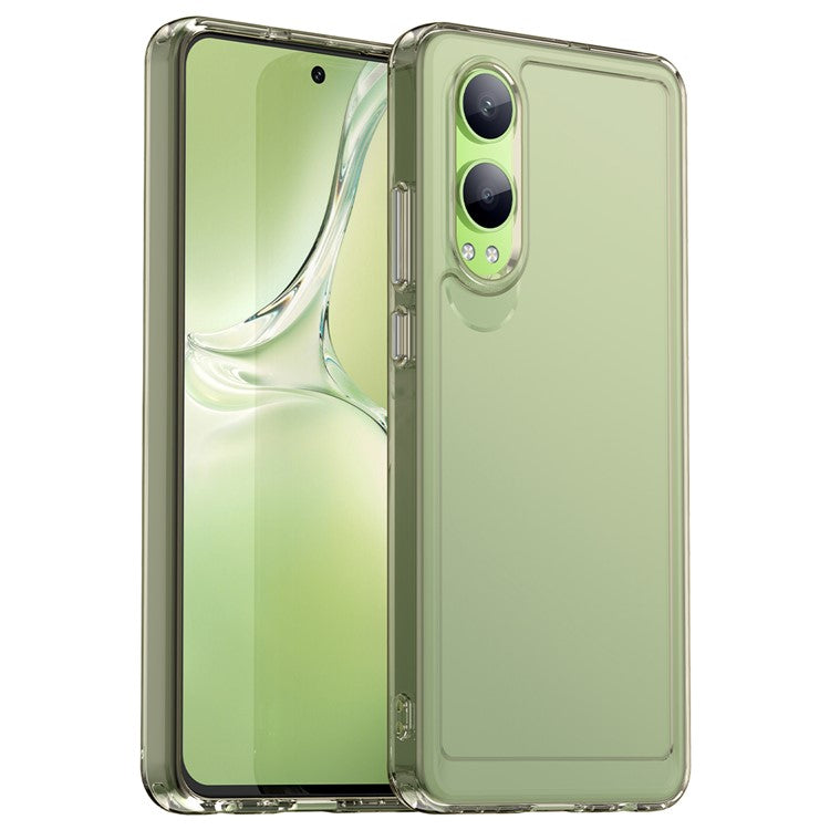 For OnePlus Nord CE4 Lite 5G / Oppo K12x 5G (China) Case TPU Shockproof Phone Back Cover - Transparent Grey