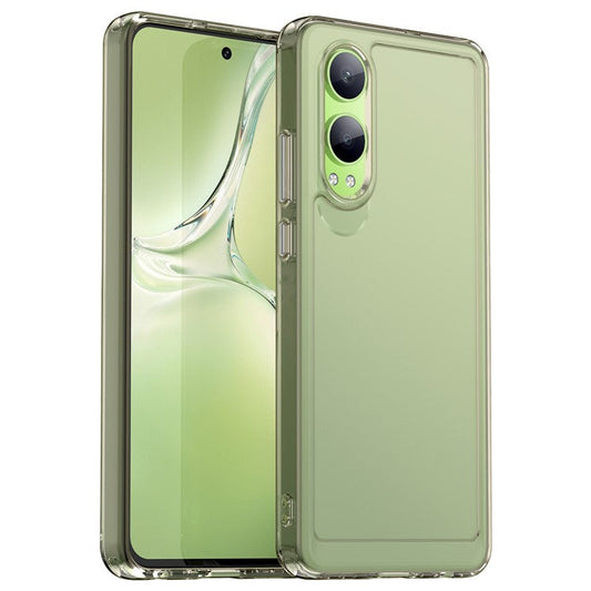 For OnePlus Nord CE4 Lite 5G / Oppo K12x 5G (China) Case TPU Shockproof Phone Back Cover - Transparent Grey