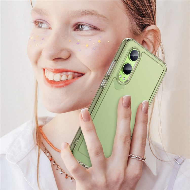 For OnePlus Nord CE4 Lite 5G / Oppo K12x 5G (China) Case TPU Shockproof Phone Back Cover - Transparent Grey