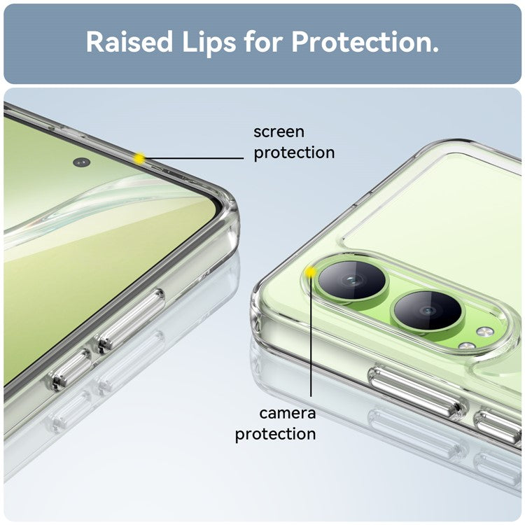 For OnePlus Nord CE4 Lite 5G / Oppo K12x 5G (China) Case TPU Shockproof Phone Back Cover - Transparent