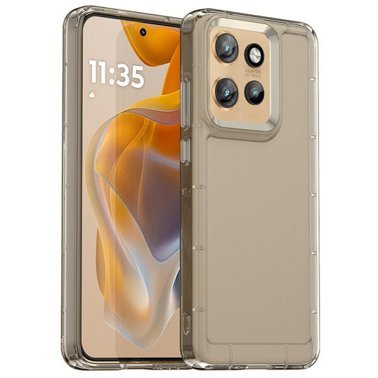 For Motorola Edge 50 Neo 5G / Moto S50 5G Case TPU Shockproof Phone Back Cover - Transparent Grey
