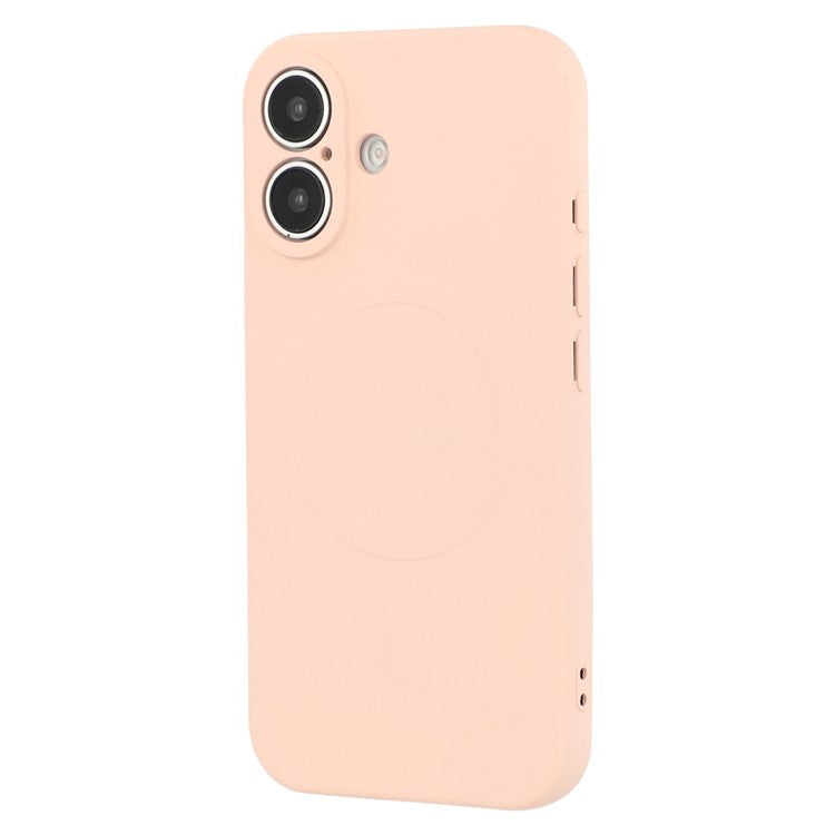 For iPhone 16 Case Compatible with MagSafe Shockproof TPU Phone Cover - Pink