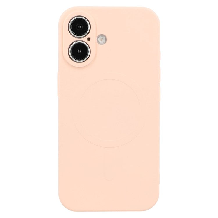 For iPhone 16 Case Compatible with MagSafe Shockproof TPU Phone Cover - Pink