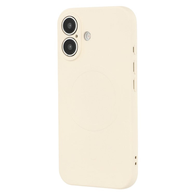 For iPhone 16 Case Compatible with MagSafe Shockproof TPU Phone Cover - White