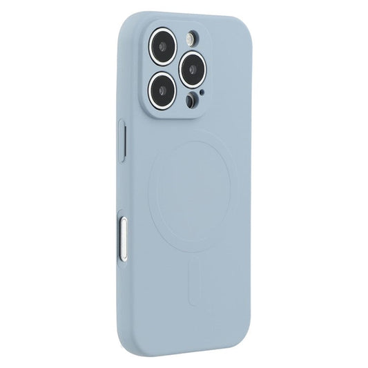 For iPhone 16 Pro Case Compatible with MagSafe Shockproof TPU Phone Cover - Baby Blue