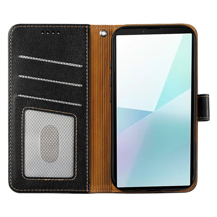 For OnePlus Ace 5 5G / Ace 5 Pro 5G Leather Case Litchi Texture Wallet RFID Blocking Phone Cover - Black