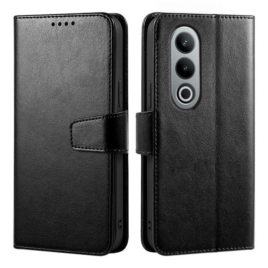 For OnePlus Nord CE4 5G Case Stand Card Holder Wallet Leather Phone Cover - Black