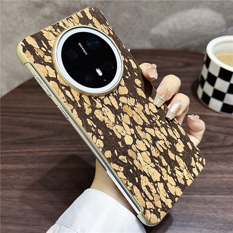 For Huawei Mate 70 Pro+ / Mate 70 Pro PC Phone Case Compatible with MagSafe Embossed Pattern Mobile Cover - Granule Black