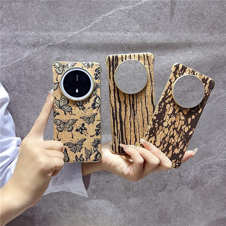 For Huawei Mate 70 Pro+ / Mate 70 Pro PC Phone Case Compatible with MagSafe Embossed Pattern Mobile Cover - Granule Black