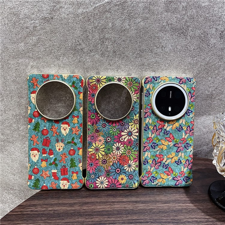 For Huawei Mate 70 Pro+ / Mate 70 Pro PC Phone Case Compatible with MagSafe Embossed Pattern Mobile Cover - Santa