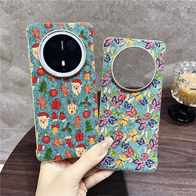 For Huawei Mate 70 Pro+ / Mate 70 Pro PC Phone Case Compatible with MagSafe Embossed Pattern Mobile Cover - Butterfly