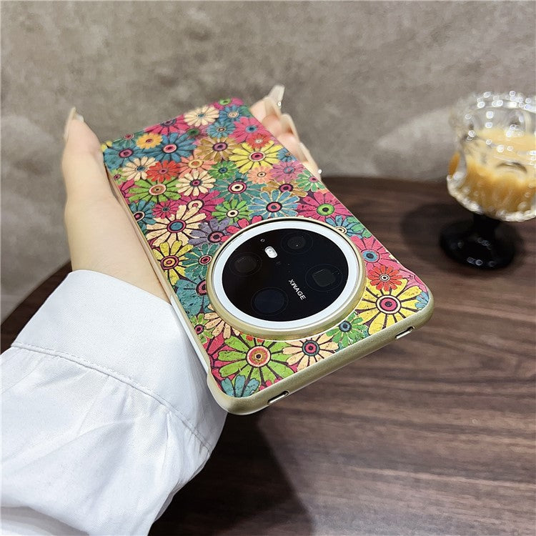 For Huawei Mate 70 Pro+ / Mate 70 Pro PC Phone Case Compatible with MagSafe Embossed Pattern Mobile Cover - Butterfly