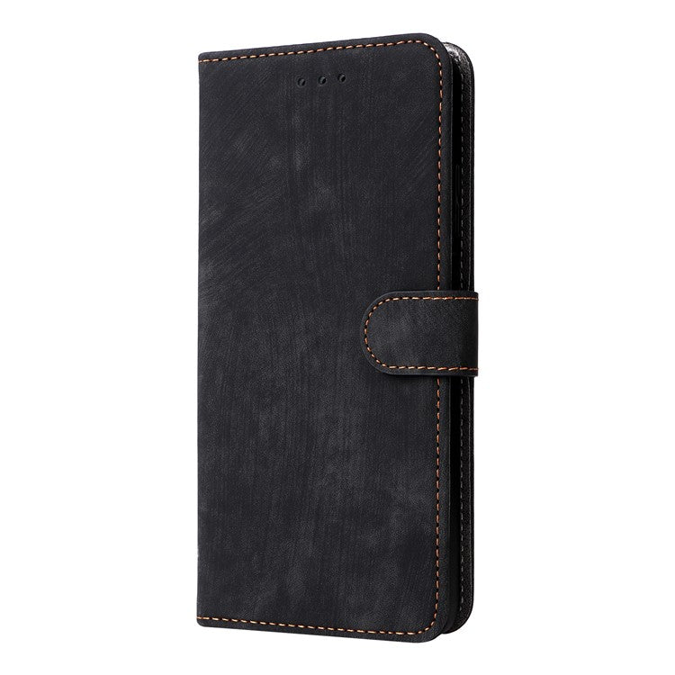 For Motorola Moto G15 Power 4G  /  G15 4G Wallet Case RFID Blocking PU Leather Cover Stand View - Black