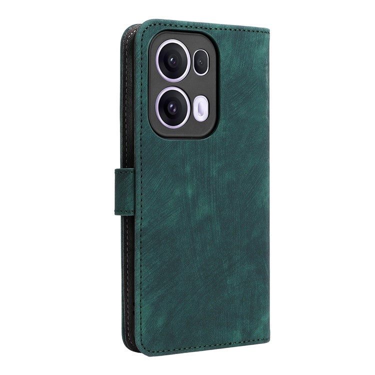 For Oppo Reno13 Pro 5G Wallet Case RFID Blocking PU Leather Cover Stand View - Green