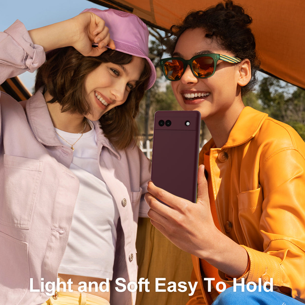 For Google Pixel 6a Case Compatible with MagSafe Anti-Drop Liquid Silicone Phone Cover - Wine Red