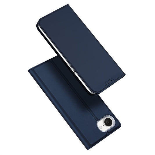For iPhone SE (2025) Case DUX DUCIS Skin Pro Series Leather Cover Card Holder - Blue