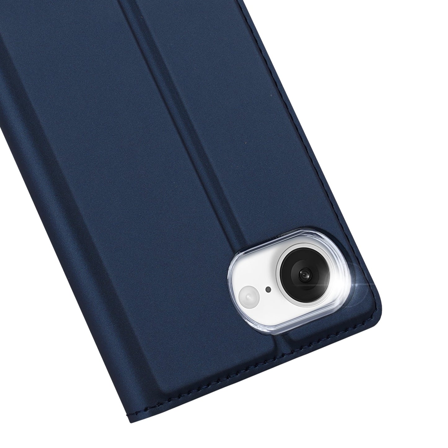 For iPhone SE (2025) Case DUX DUCIS Skin Pro Series Leather Cover Card Holder - Blue