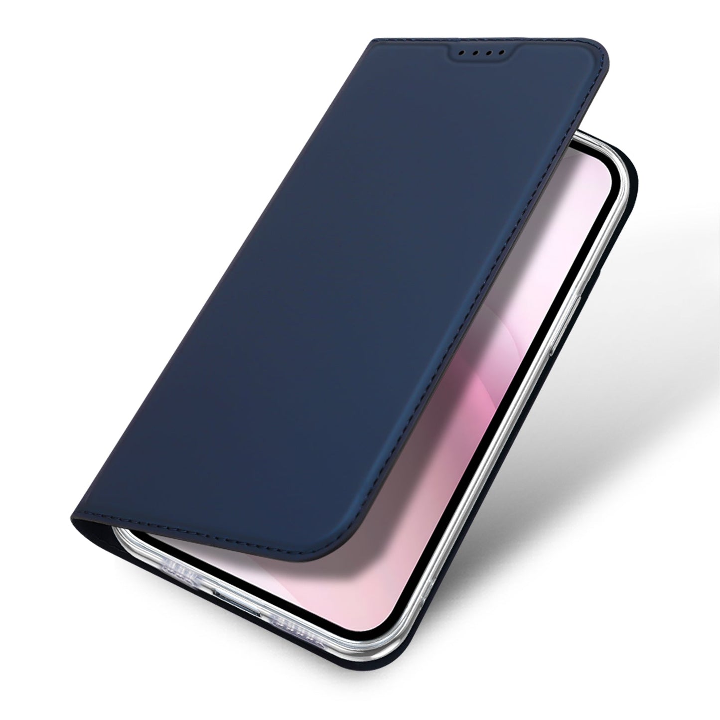 For iPhone SE (2025) Case DUX DUCIS Skin Pro Series Leather Cover Card Holder - Blue