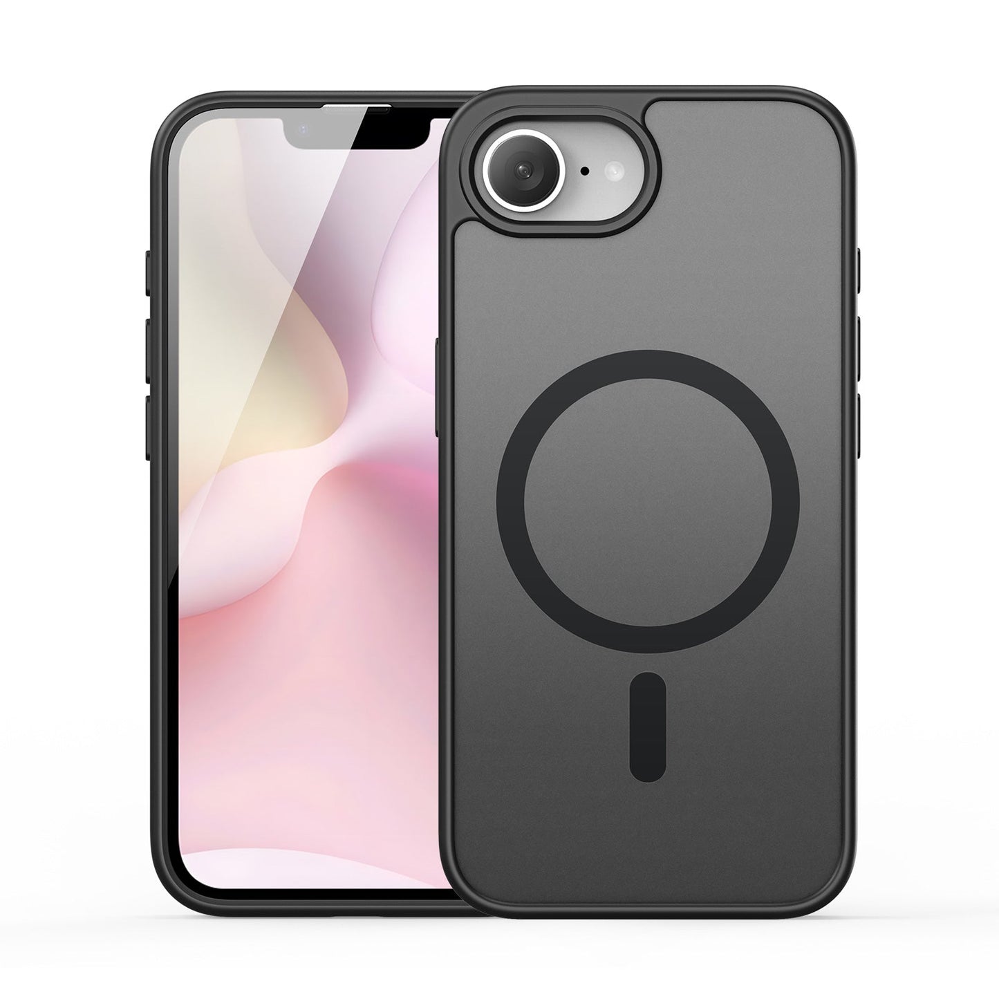 For iPhone SE (2025) Case DUX DUCIS Yind Series Matte Case Compatible with MagSafe PC+TPU Phone Cover - Black