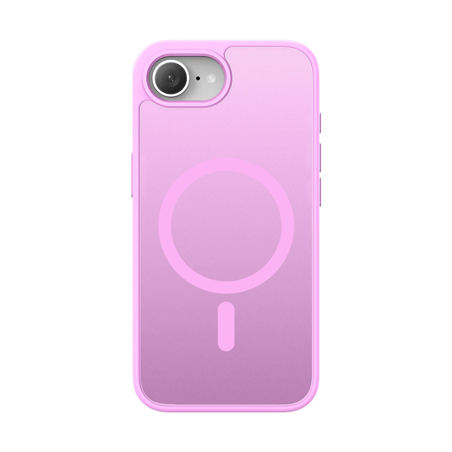 For iPhone 16e Case DUX DUCIS Yind Series Matte Case Compatible with MagSafe PC+TPU Phone Cover - Rose Pink
