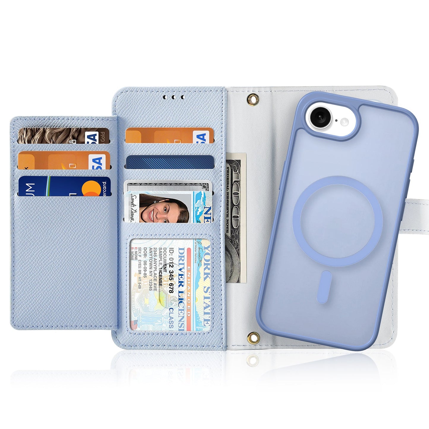 For iPhone SE (2025) Case DUX DUCIS Lawa Series Detachable Magnetic Cowhide Leather Cover Zipper Wallet - ???