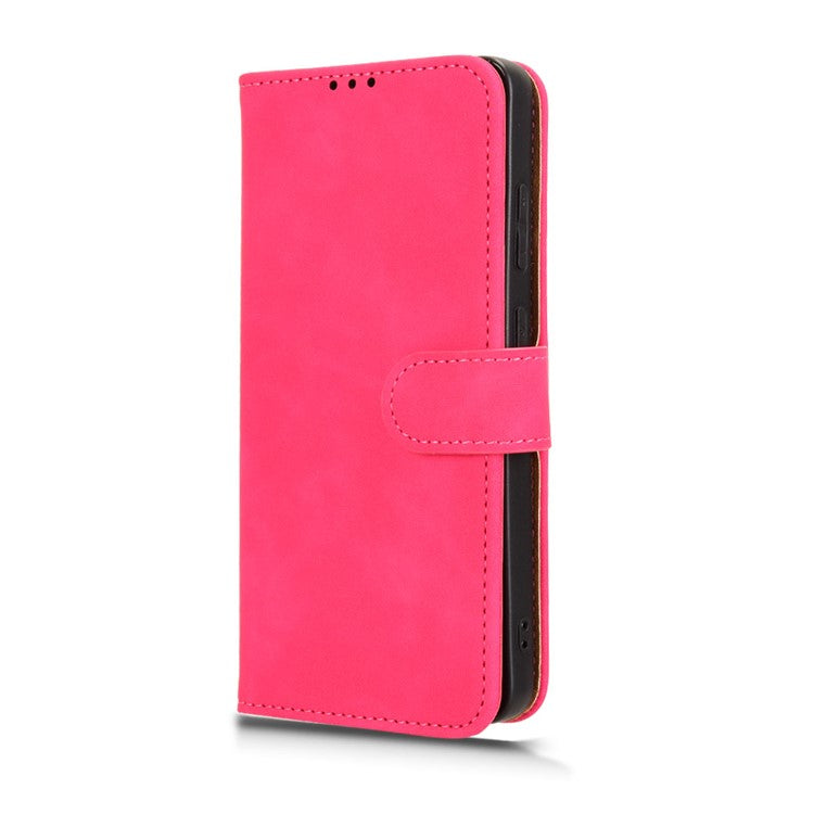 Leather Case For OnePlus 13R 5G / Ace 5 5G / Ace 5 Pro 5G Skin Feel Anti Drop Wallet Flip Phone Cover - Rose