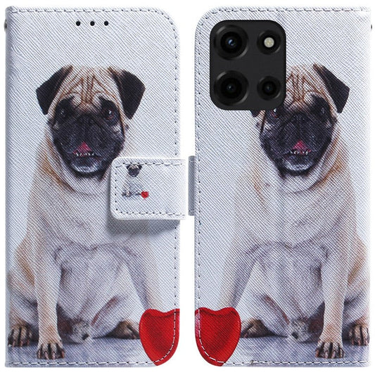 For Motorola Moto G 5G (2025) Wallet Case Pattern Print Leather Phone Cover - Dog