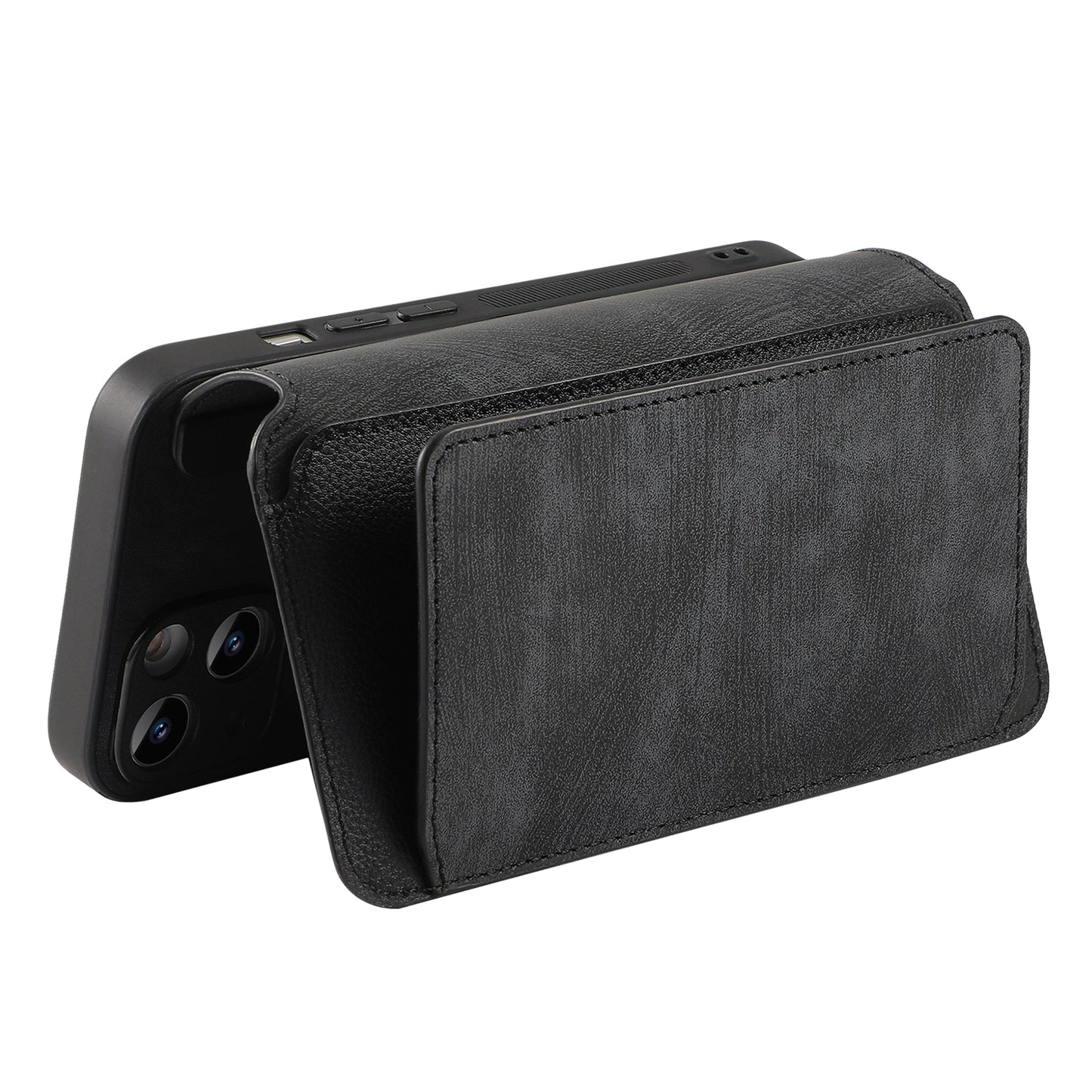 For OnePlus 11 5G CASENEO MW-02 Detachable Magnetic Leather Wallet Phone Cover - Black
