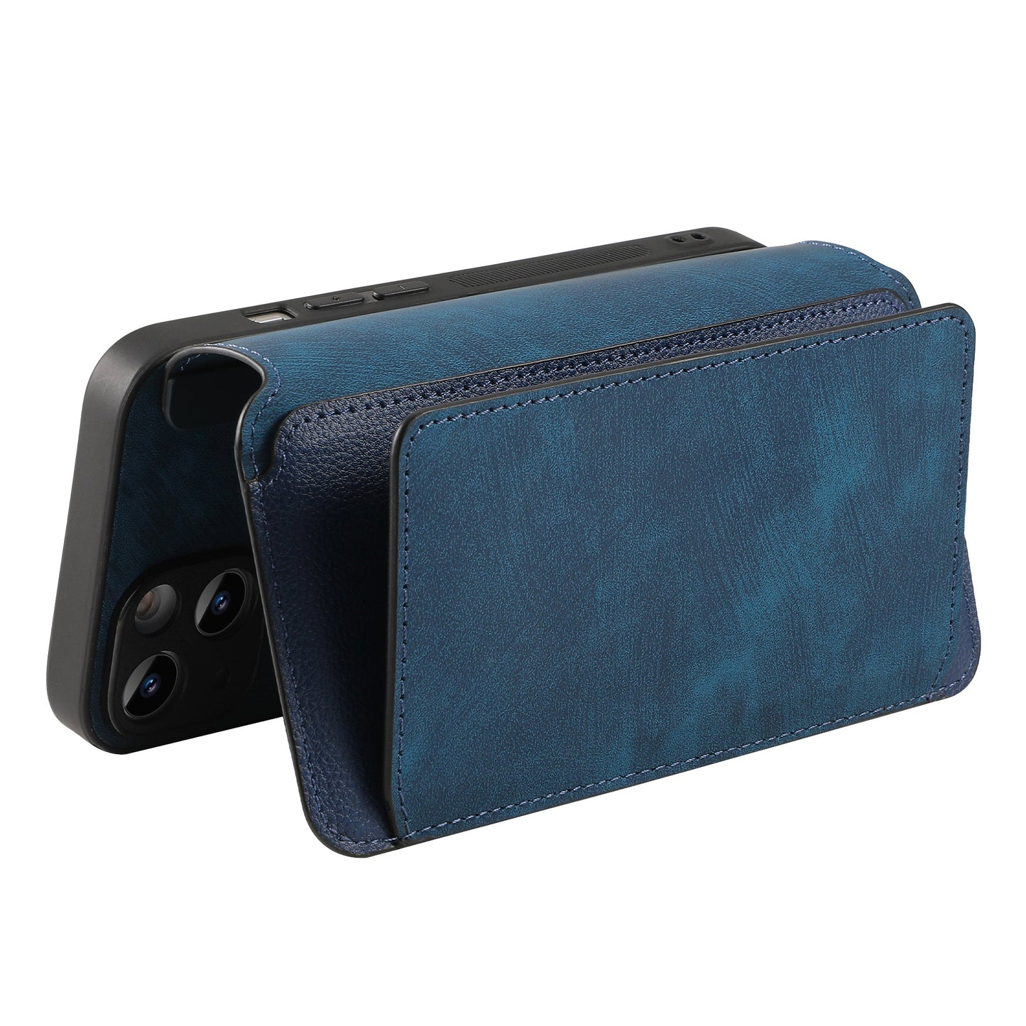 For OnePlus 11 5G CASENEO MW-02 Detachable Magnetic Leather Wallet Phone Cover - Dark Blue