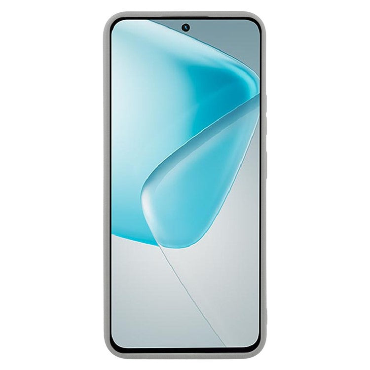 For Infinix Hot 50 Pro 4G Case Leather Textured TPU Shockproof Phone Cover - Grey