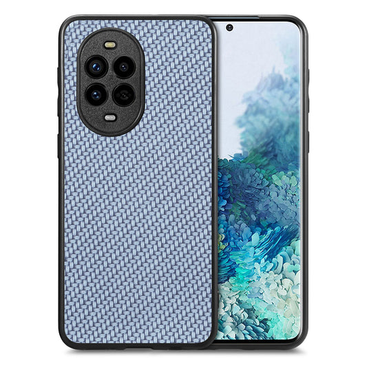 For Huawei nova 13 Pro 5G Case Carbon Fiber Texture PU+PC+TPU Phone Back Cover - Blue