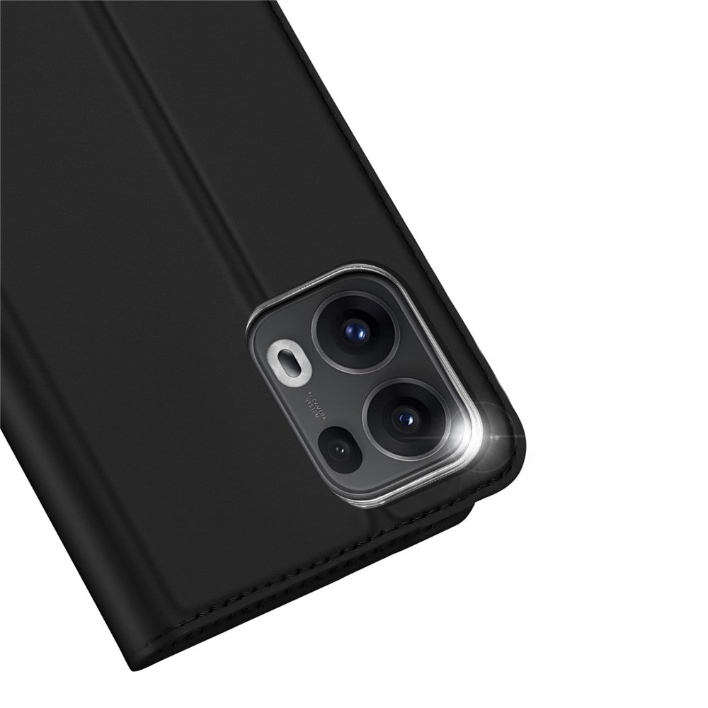 For Oppo Reno13 Pro 5G Case DUX DUCIS Skin Pro Series Leather Stand Cover Card Holder - Black