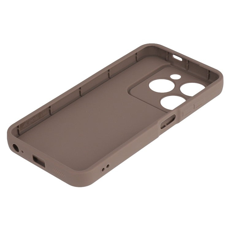 TPU Case for TECNO Spark Go 2024 4G / Pop 8 / Spark 20 / 20C / Infinix Smart 8 4G / 8 Pro 4G / 8 HD 4G / 8 Plus / Hot 40i Phone Cover Grooved Design - Brown