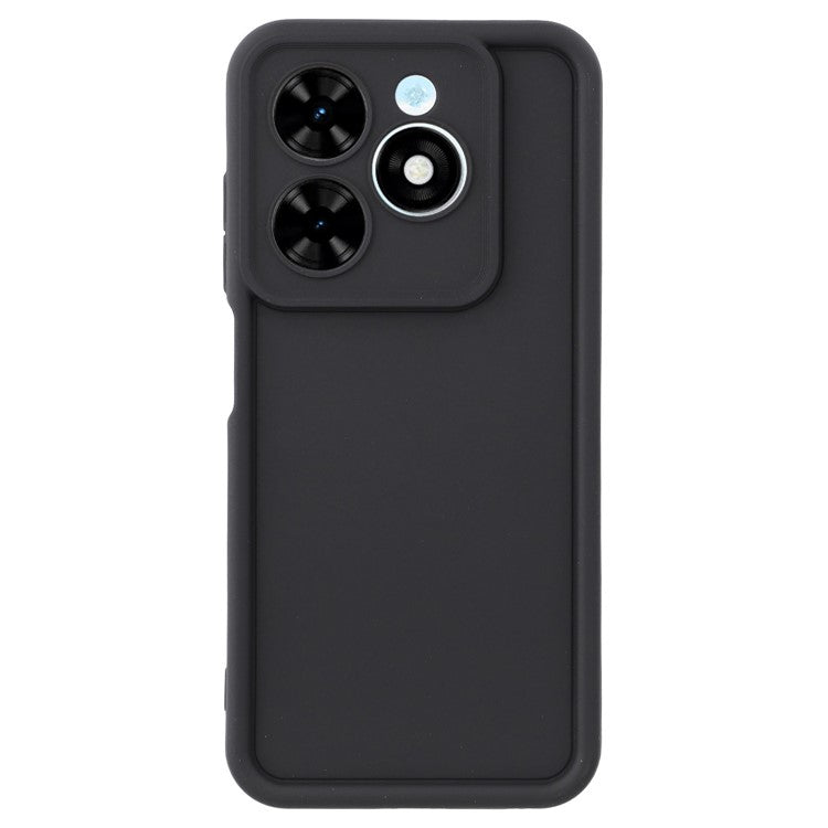 TPU Case for TECNO Spark Go 2024 4G / Pop 8 / Spark 20 / 20C / Infinix Smart 8 4G / 8 Pro 4G / 8 HD 4G / 8 Plus / Hot 40i Phone Cover Grooved Design - Black