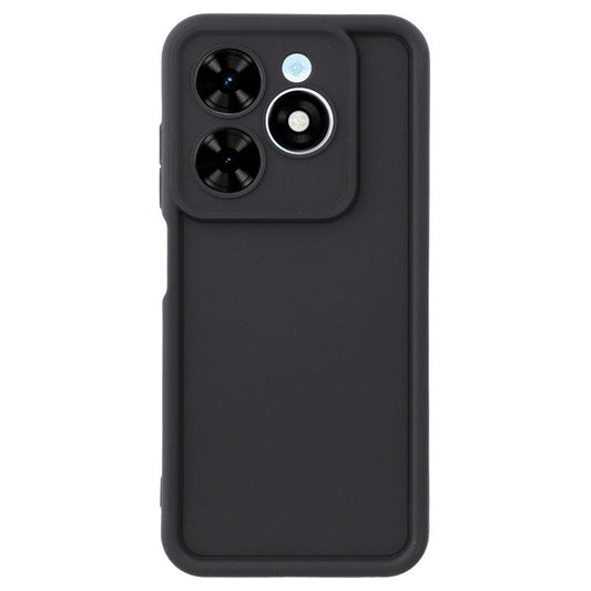 TPU Case for TECNO Spark Go 2024 4G / Pop 8 / Spark 20 / 20C / Infinix Smart 8 4G / 8 Pro 4G / 8 HD 4G / 8 Plus / Hot 40i Phone Cover Grooved Design - Black
